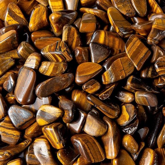 1 Pound Tumbled Gemstone Collection Red Multi Blue Gold Tigers Eye Small Stones - Picture 10 of 11